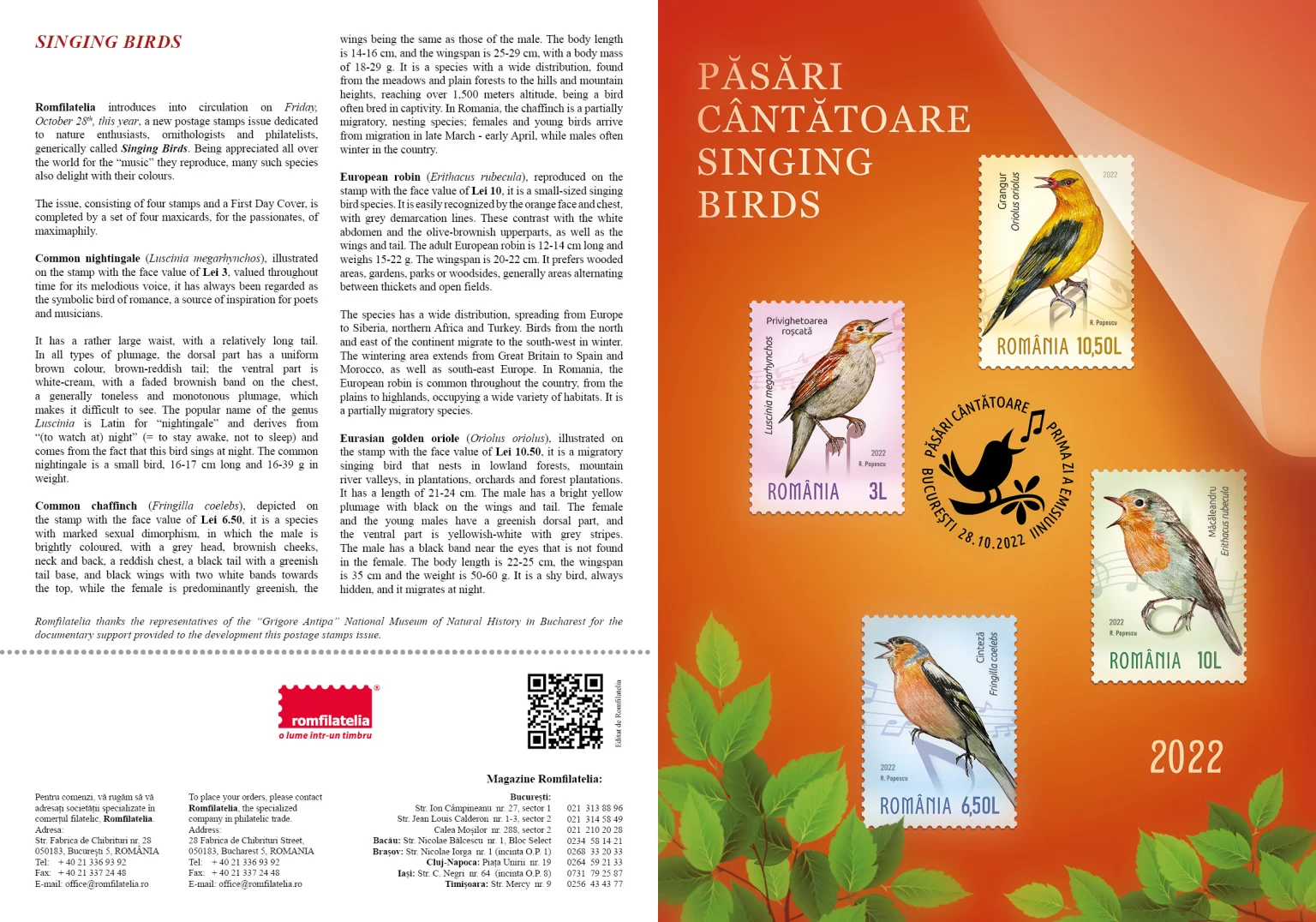 pliant Pasari cantatoare_